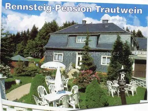 AK / Ansichtskarte Scheibe-Alsbach Sonneberg Thueringen Rennsteig-Pension Trautwein Ferienwohnungen Gaestezimmer