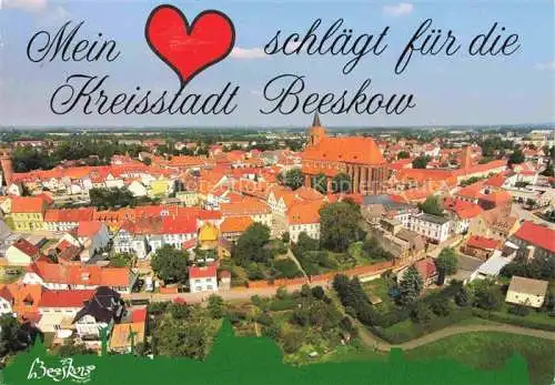 AK / Ansichtskarte Beeskow Panorama Kreisstadt