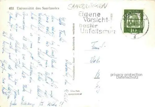 AK / Ansichtskarte SAARBRueCKEN Universitaet des Saarlandes