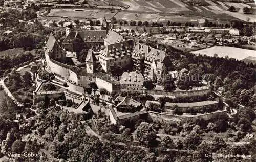 AK / Ansichtskarte Coburg Bayern Veste Coburg Fliegeraufnahme