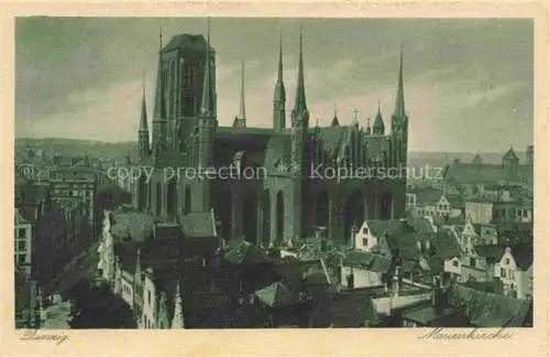 AK / Ansichtskarte Danzig GDANSK PL Marienkirche