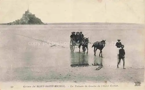 AK / Ansichtskarte Mont Saint Michel_Le_50_Manche La Voiture de Genets de l Hotel Godier 