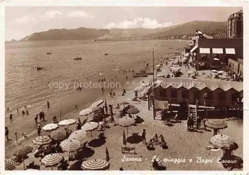 AK / Ansichtskarte SAVONA Liguria IT La spiaggia e Bagni Cavour