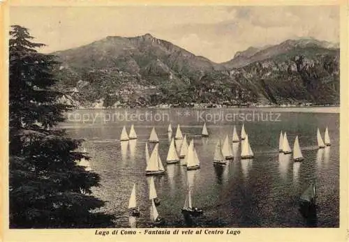 AK / Ansichtskarte Lago di Como Fantasia di vele al Centro Lago