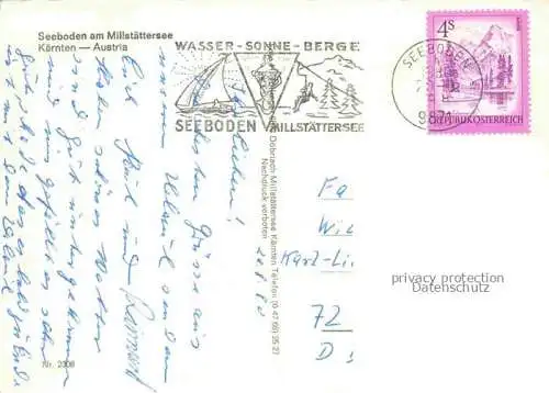 AK / Ansichtskarte Seeboden Millstaettersee Kaernten AT Fliegeraufnahme