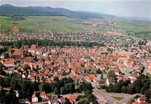 AK / Ansichtskarte Wissembourg_Weissenburg_Alsace_67_Bas Rhin Fliegeraufnahme 