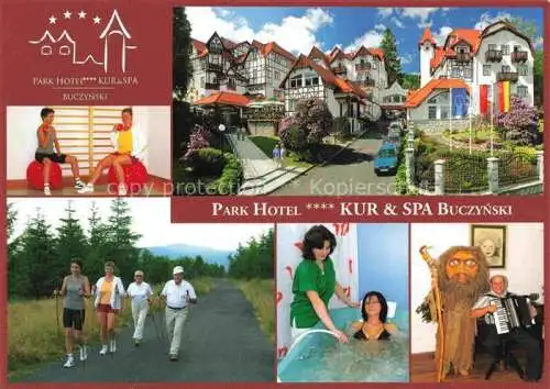 AK / Ansichtskarte Swieradow Zdroj Bad Flinsberg PL Park Hotel Kur und Spa Buczynski Gymnastik Wandern Massage Musik