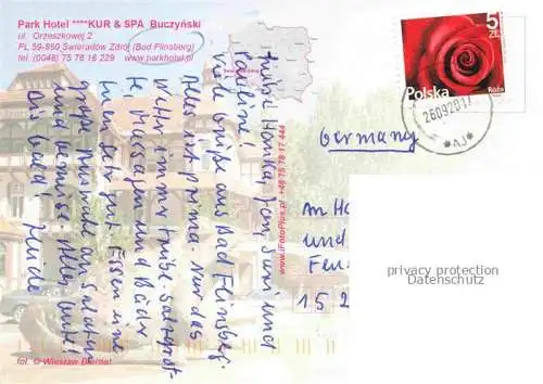 AK / Ansichtskarte Swieradow Zdroj Bad Flinsberg PL Park Hotel Kur und Spa Buczynski Gymnastik Wandern Massage Musik