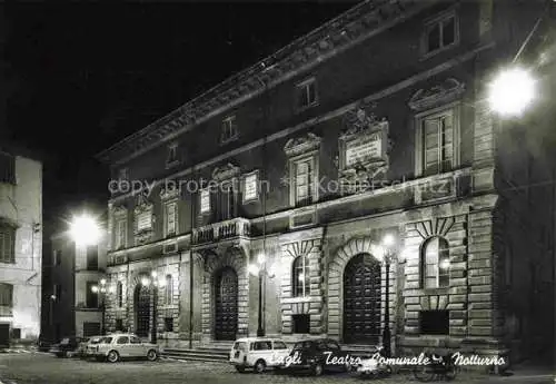 AK / Ansichtskarte Cagli Pesaro Marche IT Teatro Communale Notturno