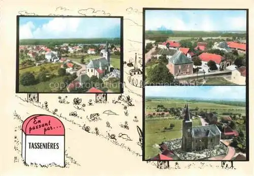 AK / Ansichtskarte Tassenieres Panorama Kirche Tassenieres