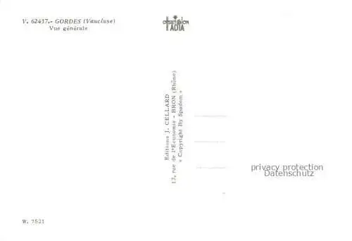 AK / Ansichtskarte Gordes_84_Vaucluse Vue generale aerienne 