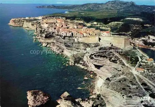 AK / Ansichtskarte Bonifacio_2A_Corse_du_Sud La Ville sur les Falaises Vue aerienne 