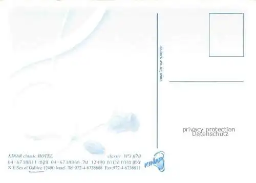 AK / Ansichtskarte Galilee Galilaea Haifa Israel Kinar classic Hotel Gastraeume Pool Zimmer Foyer