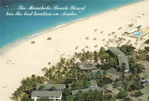 AK / Ansichtskarte Aruba Niederlaendische Antillen Manchebo Beach Fliegeraufnahme