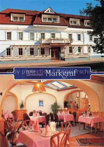 AK / Ansichtskarte Lehnin Kloster Brandenburg Hotel Restaurant Markgraf Gastraum
