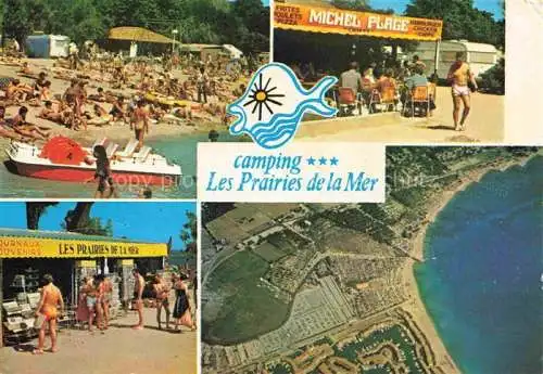 AK / Ansichtskarte PORT GRIMAUD_Draguignan_83_Var Camping Les Prairies de la Mer Strandpartien 
