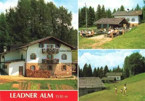 AK / Ansichtskarte Voeran Verano Alto Adige IT Leadner Alm Freiterrasse Spaziergaenger