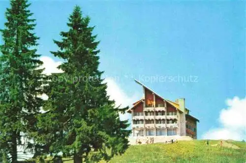 AK / Ansichtskarte Predeal Romania Hotel Clabuscet Plecare