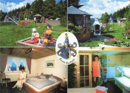 AK / Ansichtskarte Scheibe-Alsbach Sonneberg Thueringen Rennsteig Pension Trautwein Appartement Spielplatz Park