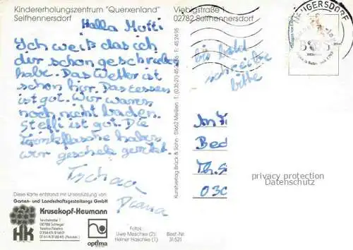 AK / Ansichtskarte Seifhennersdorf Goerlitz Sachsen Panorama Kindererholungsheim Querxenland Spielplatz