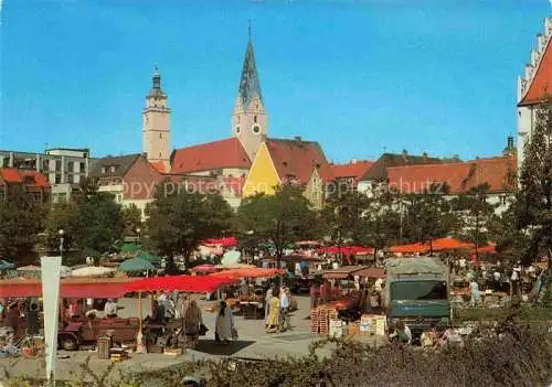 AK / Ansichtskarte INGOLSTADT Donau Viktualienmarkt