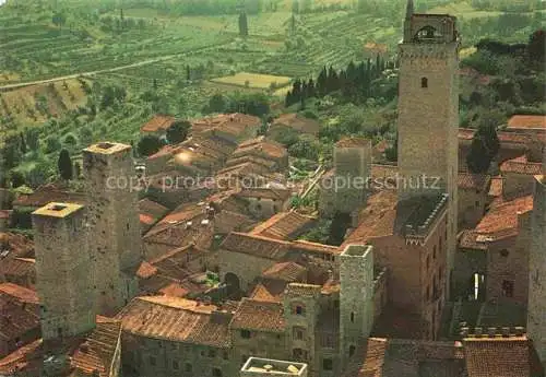 AK / Ansichtskarte San Gimignano Toscana IT Fliegeraufnahme