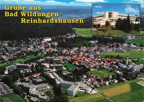 AK / Ansichtskarte Reinhardshausen Bad Wildungen Kurklinik Quellental Fliegeraufnahme