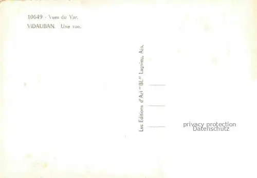 AK / Ansichtskarte Vidauban_Draguignan_83_Var Une rue 