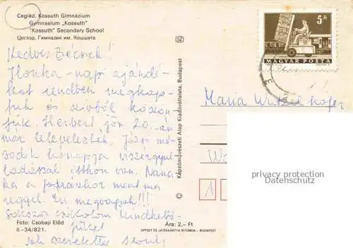 AK / Ansichtskarte Cegled Cegledroel HU Kossuth Gimnazium