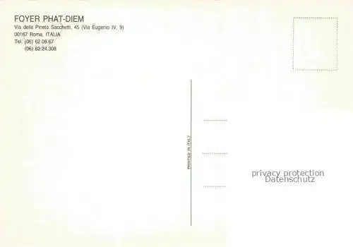 AK / Ansichtskarte ROMA  Rom Lazio IT Foyer Phat Diem