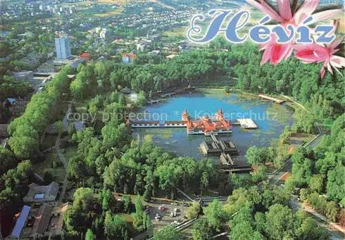 AK / Ansichtskarte Heviz Hevizgyogfuerdoe HU Thermalbad Fliegeraufnahme