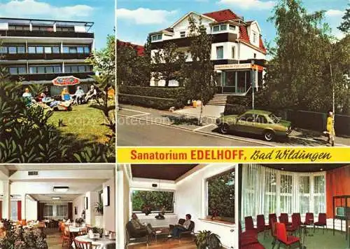 AK / Ansichtskarte BAD WILDUNGEN Sanatorium Edelhoff Gast und Aufenthaltsraeume Park