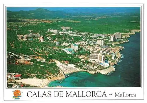 AK / Ansichtskarte Calas de Mallorca ES Fliegeraufnahme