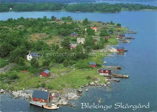 AK / Ansichtskarte Blekinge Sweden Skaergard Fliegeraufnahme