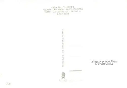 AK / Ansichtskarte ROMA  Rom Lazio IT Casa del Pellegrino Ancelle Dell'Amore Misericordioso