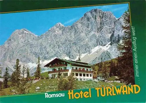 AK / Ansichtskarte Ramsau Dachstein Steiermark AT Hotel Tuerwand an der Dachsteinsuedwandbahn