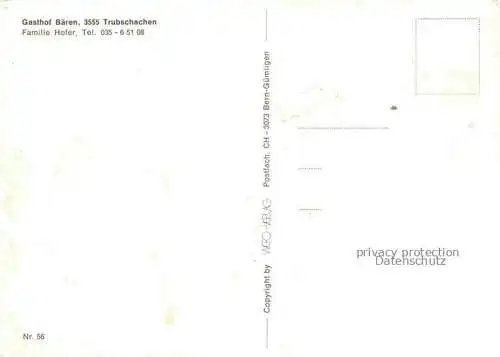 AK / Ansichtskarte Trubschachen_BE Gasthof Baeren 