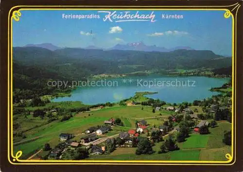 AK / Ansichtskarte Keutschach am See Kaernten AT Fliegeraufnahme mit den Karawanken