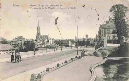 AK / Ansichtskarte METZ__57_Moselle Mosel Anage und Wachtstrasse 
