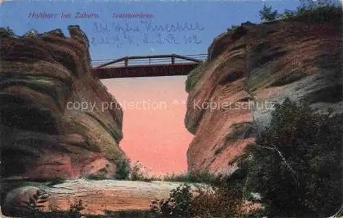 AK / Ansichtskarte Hohbarr_Hoh Barr_Saverne_67_Bas Rhin Teufelsbruecke  