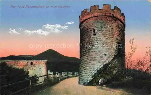 AK / Ansichtskarte Rappoltsweiler_Elsass_Ribeauville_68_Haut Rhin Der Hoh Rappoltstein 