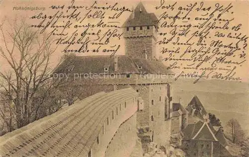 AK / Ansichtskarte Hohkoenigsburg_Haut Koenigsbourg Motiv Hohkoenigsburg