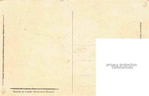 AK / Ansichtskarte COLMAR_68_Haut Rhin Museum Renaissance Brunnen 