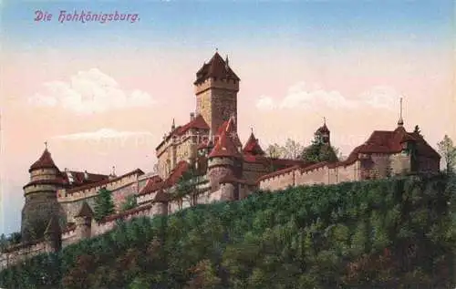 AK / Ansichtskarte Hohkoenigsburg_Haut Koenigsbourg Schlossansicht Hohkoenigsburg
