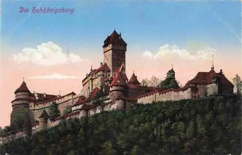 AK / Ansichtskarte Hohkoenigsburg_Haut Koenigsbourg Burgansicht Hohkoenigsburg