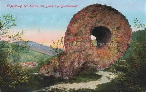 AK / Ansichtskarte Thann__68_Haut Rhin Engelsburg mit Blick auf Bitschweiler 