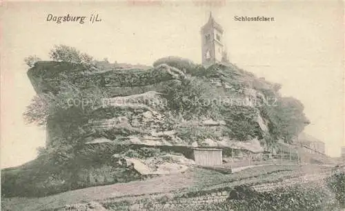 AK / Ansichtskarte Dagsburg_Dabo_Lothringen_57_Moselle Schlossfelsen 