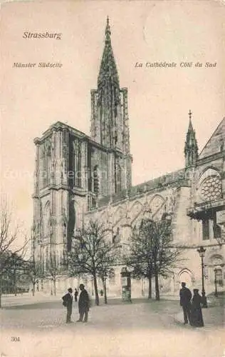 AK / Ansichtskarte Strassburg__Strasbourg_67_Bas Rhin Muenster Suedseite 