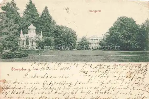 AK / Ansichtskarte Strassburg__Strasbourg_67_Bas Rhin Orangerie 