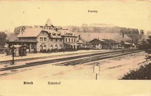 AK / Ansichtskarte Bitsch_Bitche_57_Moselle_Lothringen Bahnhof Festung 